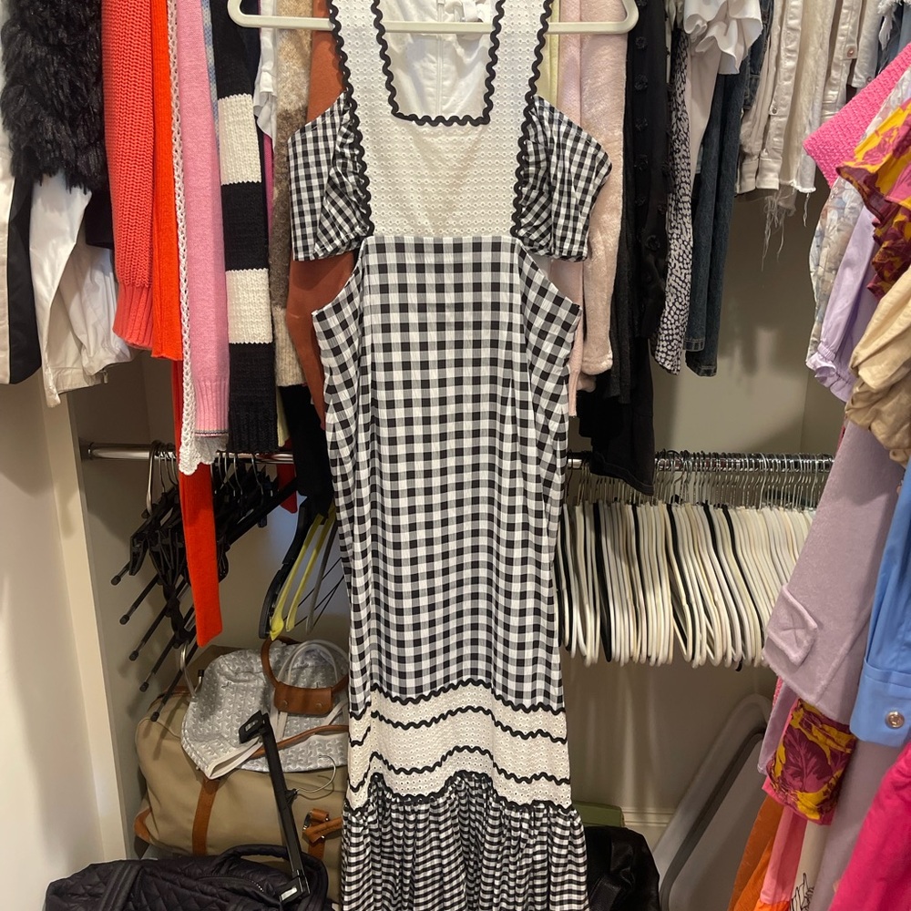 Black and White Gingham Dress